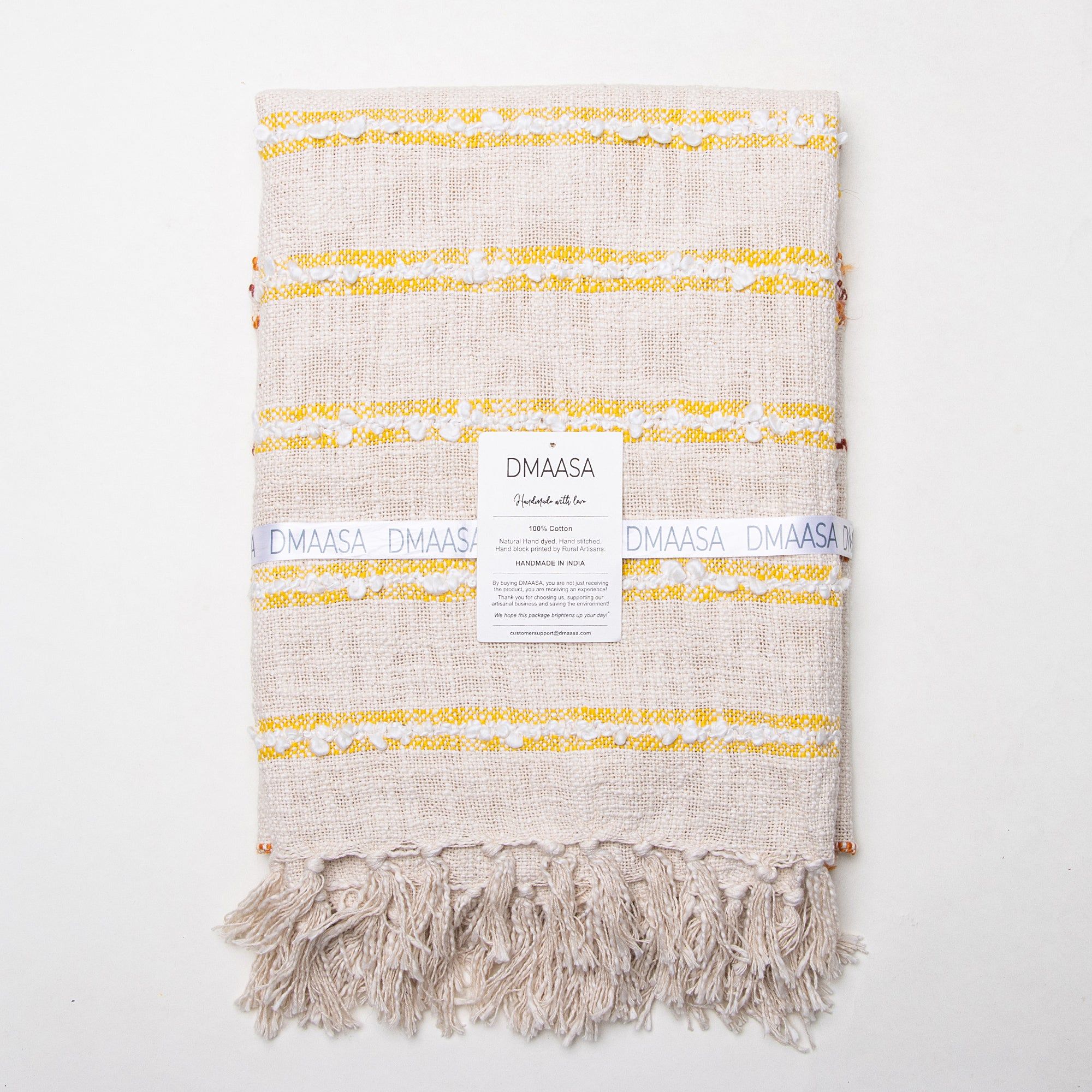 Organic Cotton Material Woven Throw Blanket